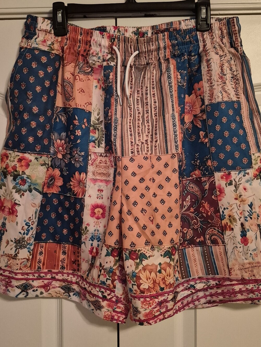 Patchwork Boho Floral  Shorts